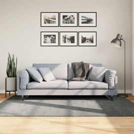 Vidaxl Tapis Shaggy Pamplona Poils Longs Moderne Vert 140x200 Cm