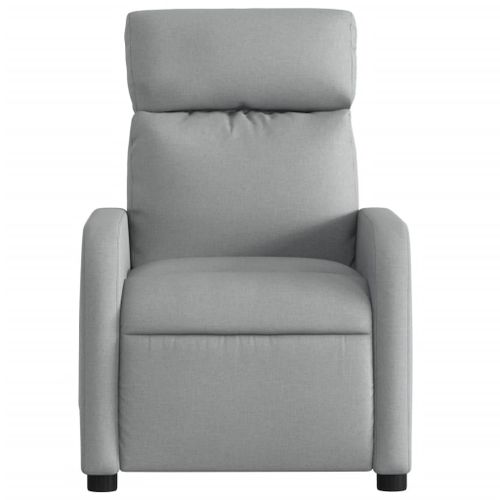 Vidaxl Fauteuil Inclinable Gris Clair Tissu
