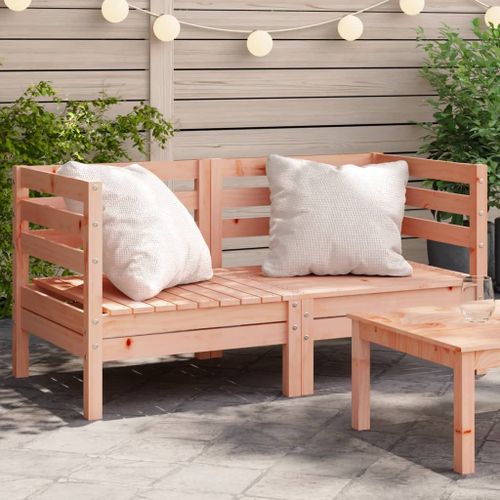 Vidaxl Canapés D'angle De Jardin 2 Pcs Bois Massif Douglas