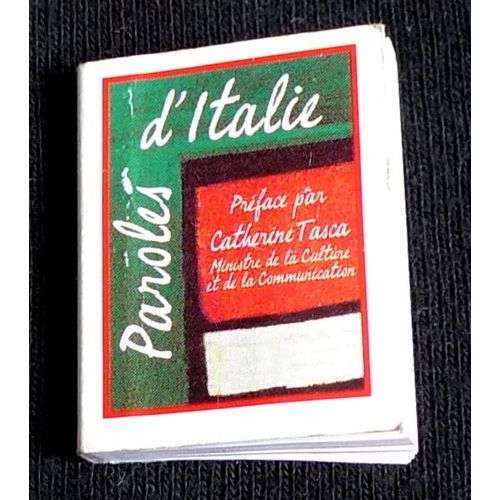 Paroles D'italie - Le Mini Livre