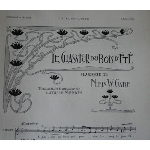 Le chasseur du bois d t musique de Niels W. GADE Rakuten