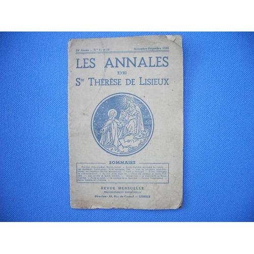 Les Annales De Sainte Thérèse De Lisieux  N° 11