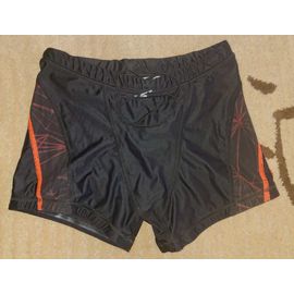 Boxer Bain - Maillot Bain - Homme Taille M - Nabaji - Noir Et Orange