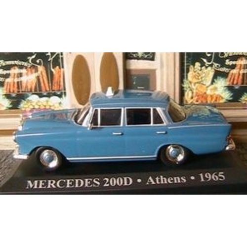 Mercedes 200d Athens Taxi 1/43 Grece Greek Ixo Altaya-Altaya