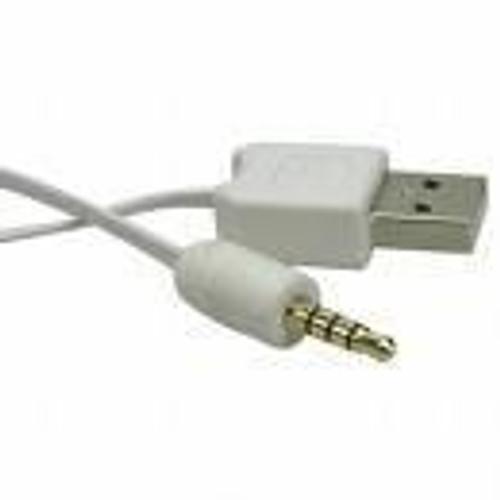 Cable USB et Jack pour Ipod Shuffle MP3 MP4