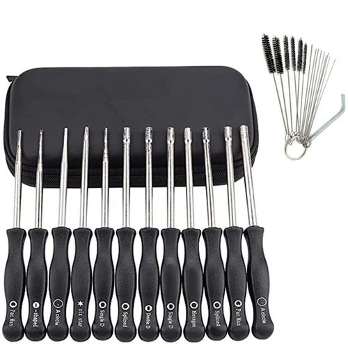 Set de 12 Outils de Réglage de Carburateur Réglage Tronçonneuse Tournevis Reglage Carburateur Tronconneuse 2 Temps Tournevis Pacman/Single D pour Poulan Husq STHIL Echo Débroussailleuse