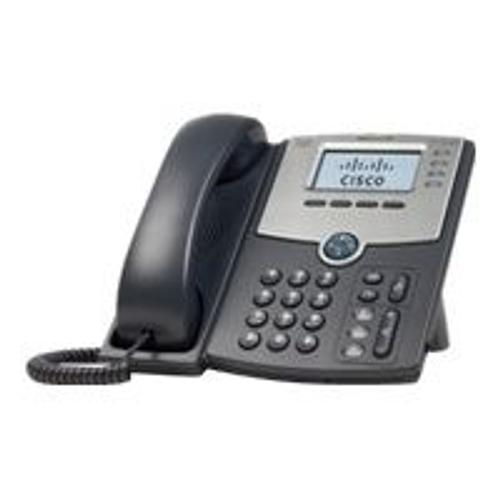 Cisco Small Business SPA 504G - Téléphone VoIP - (conférence) à trois capacité d'appel - SIP, SIP v2, SPCP - multiligne - argent, gris foncé - pour Small Business Pro Unified Communications 320...