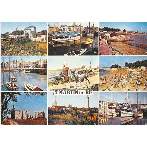 Saint Martin De Re, La Porte Des Campani; Le Port, Les Ruines De L'ancienne Abbaye, L'ane En Culotte, Le Phare Des Baleines Et Le Semaphore, La Plage