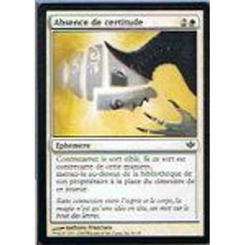 Foil Premium Absence De Certitude  - Magic Mtg - Conflux 9 - C