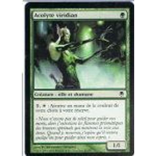 Foil Premium Acolyte Viridian  - Magic Mtg - Sombracier 89 - C