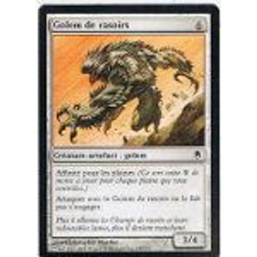 Foil Premium Golem De Rasoirs  - Magic Mtg - Sombracier 137 - C