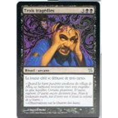 Foil Premium Trois Tragédies  - Magic Mtg - Traitres De Kamigawa 87 - U