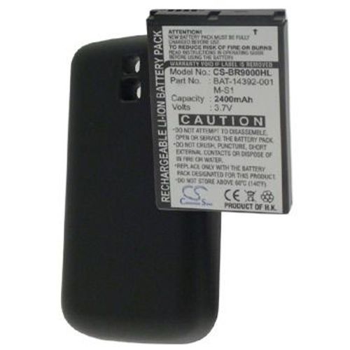 Batterie + Cache Haute Capacité Blackberry 9000 Lithium 2400 Ma/H