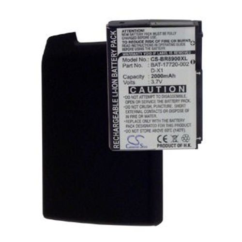 Batterie + Cache Haute Capacité Blackberry 8900 Lithium 2000 Ma/H