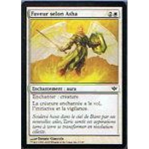 Foil Premium Faveur Selon Asha   - Magic Mtg - Conflux 2 - C