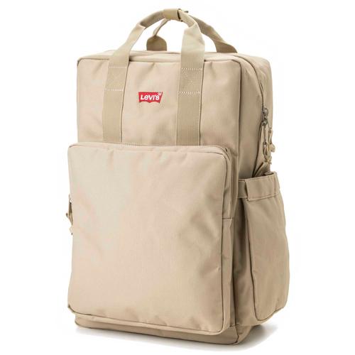 LEVI'S Sac à dos unisexe - L-Pack Large Recycled, polyester, logo Taupe