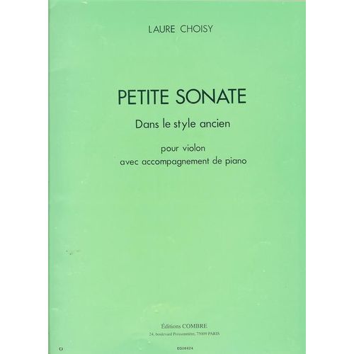 Petite Sonate Dans Le Style Ancien Violon Et Piano