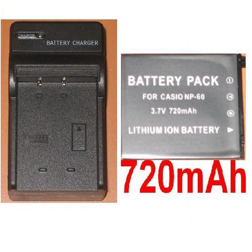 Casio NP-60  - Batterie Lithium  pour Exilim EX-S10 / EX-Z80