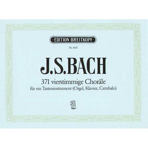 Bach Js : 371 Vierstimmige Chorale - Orgue - Breitkopf