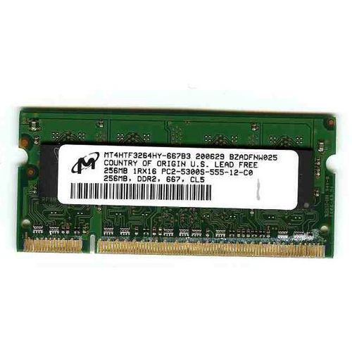 Micron - Mémoire - 256 Mo - SO DIMM 200 broches - DDR2 - PC2-5300 - 667 MHz - CL5