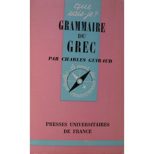 Grammaire Du Grec