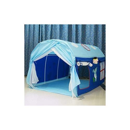 Tente De Jeu Maison De Jeu De Jardin Sur Lit Amovible Pour Enfant Fille Gar?On - Blue House