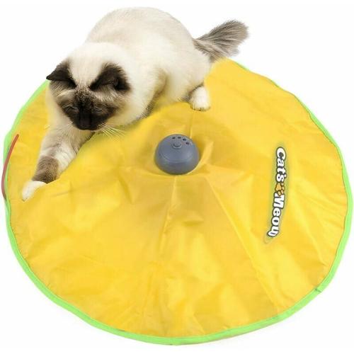 Jouet Pour Chats Automatique Jeux Jouet Interactif Pour Chaton Rotatif Attraper Souris En Mouvement