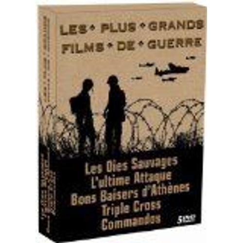 Coffret Les Plus Grands Films De Guerre 5 Dvd : Les Oies Sauvages - L'ultime Attaque - Bons Baisers D'athènes - Triple Cross - Commandos