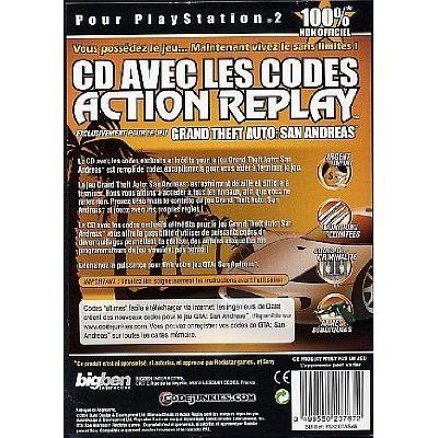 Grand Theft Auto : San Andreas (Cd Codes Action Replay) Ps2