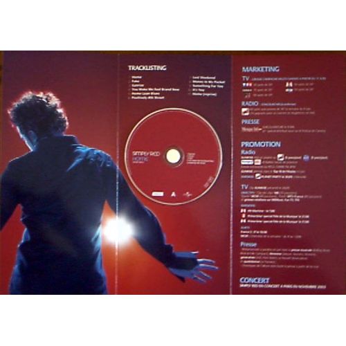 Simply Red - Plaquette De Démo Pour La Sortie De Home