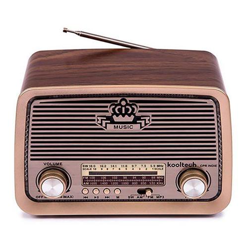 kooltech radio fm bluetooth cprindie vintage