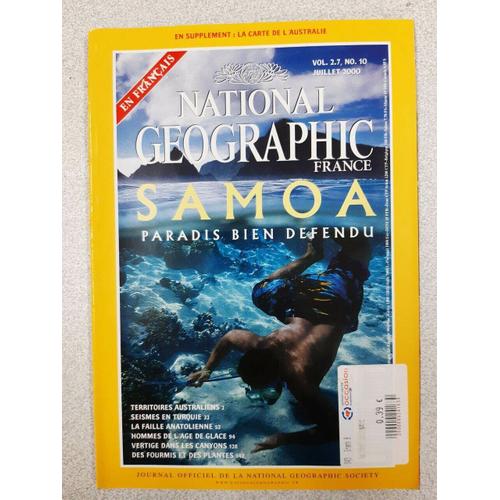 Revue National Geographic Vol 2.7 N° 10