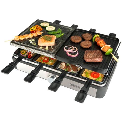 bourgini plaque de cuisson electrique gourmette raclette grill 1300w
