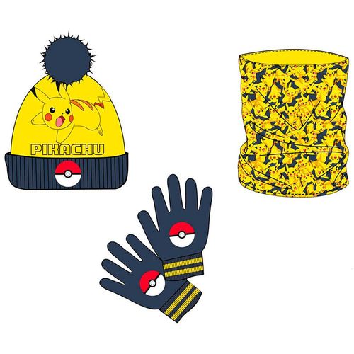 Nintendo Merchandising Chapeau Et Gants Pokemon Pikachu