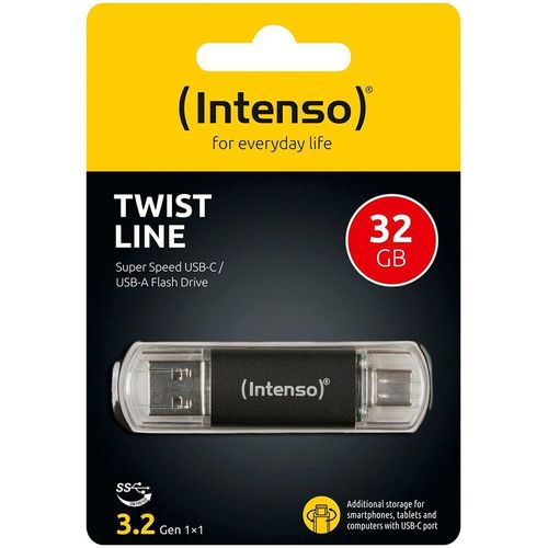intenso cle usb twist line usb c usb a 3.2 32gb