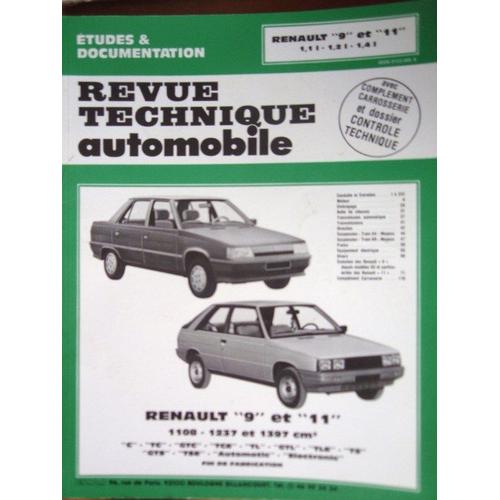 Revue Technique Renault 9 T 11 (1108 - 1237 & 1397 Cm3)  N° 6258