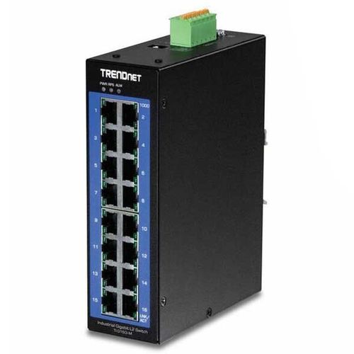 trendnet commutateur industriel portuaire gigabit l2 16