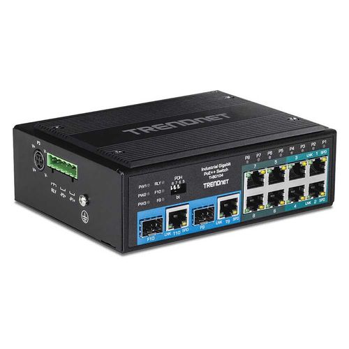 trendnet commutateur industriel portuaire gigabit 10