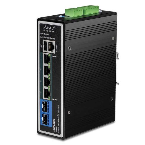 trendnet commutateur industriel portuaire gigabit l2 6