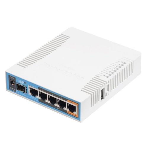 mikrotik point dacces sans fil rb962uigs 5hact2hnt hap ac 5xgb 1xsfp 5gh