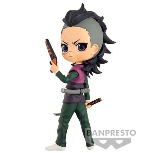 Banpresto Figurine Genya Shinazugawa Demon Slayer Kimetsu No Yaiba Q Posket 14 Cm