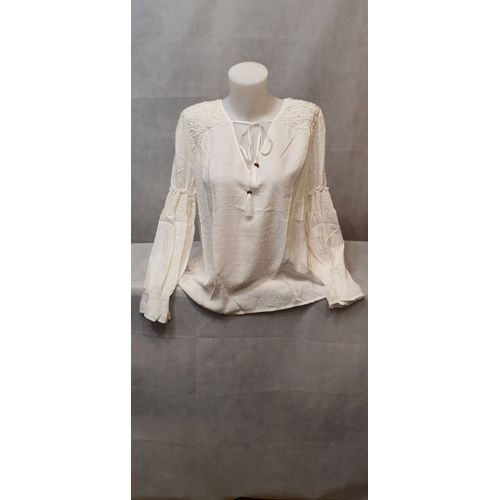 Chemisier Blanc Femme Jus D'orange Paris Taille 42