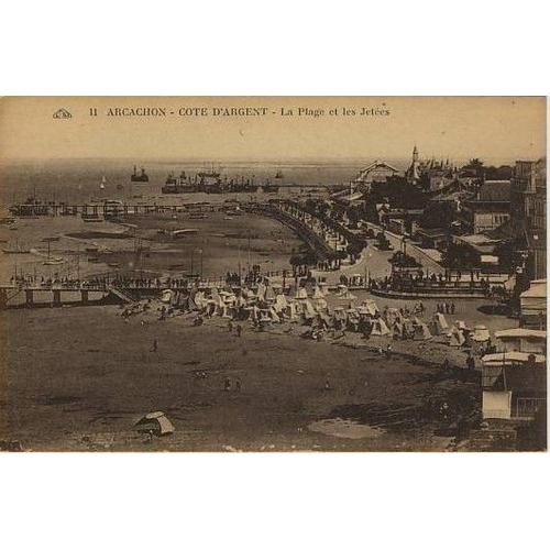 Arcachon - Côte D'argent - La Plage Et Les Jetées