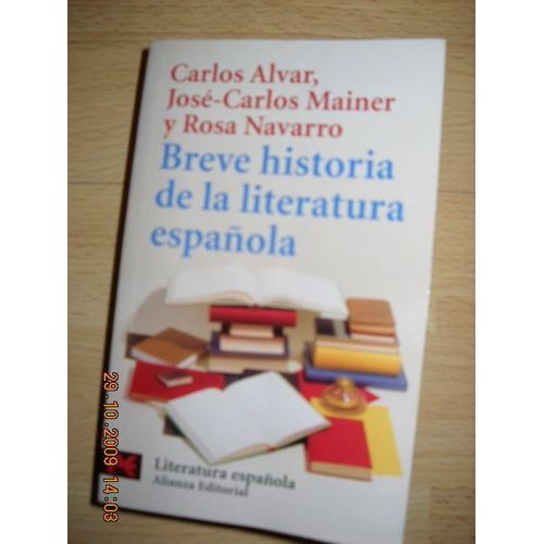 Breve Historia De La Literatura Española