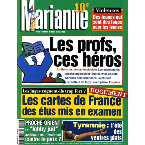 Marianne  N° 56 : Les Profs, Ces Héros