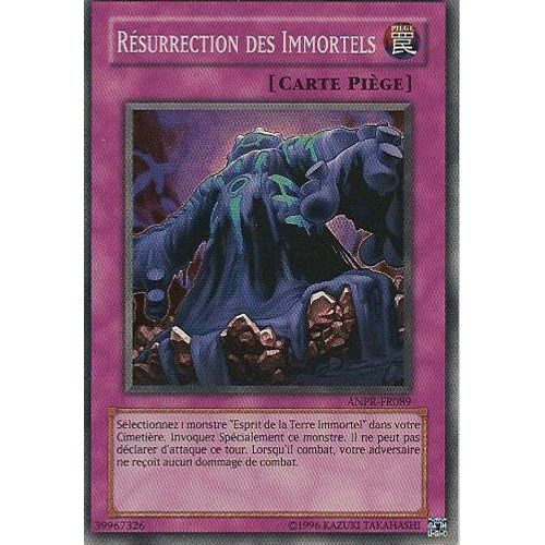 Yu-Gi-Oh Résurrection Des Immortels Super Rare Piège Anpr-Fr089