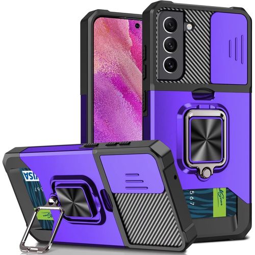 Coque Compatible Avec Samsung Galaxy A72 4g/A72 5g, [Qualite Militaire Anti- Chute Protection ], Protection De La Camera Etui Pour Coque Samsung Galaxy A72 4g/A72 5g -Mauve