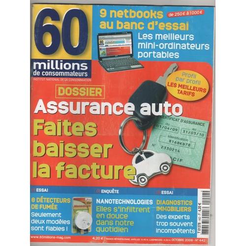 60 Millions De Consommateurs   N° 442 : Assurance Auto