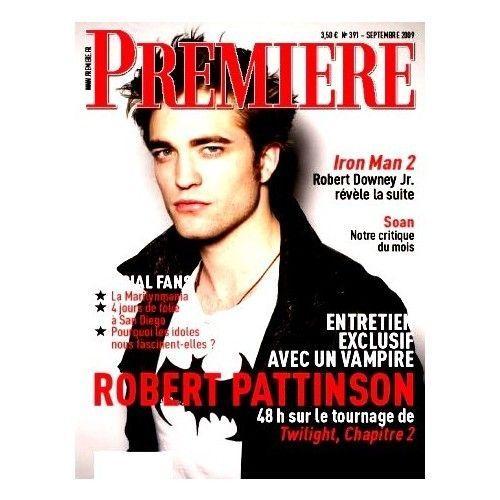 Première   N° 391 : Robert Pattinson : Twilight Chap 2, New Moon : Entretien Exclusif Avec Un Vampire / Iron Man 2 / Soan