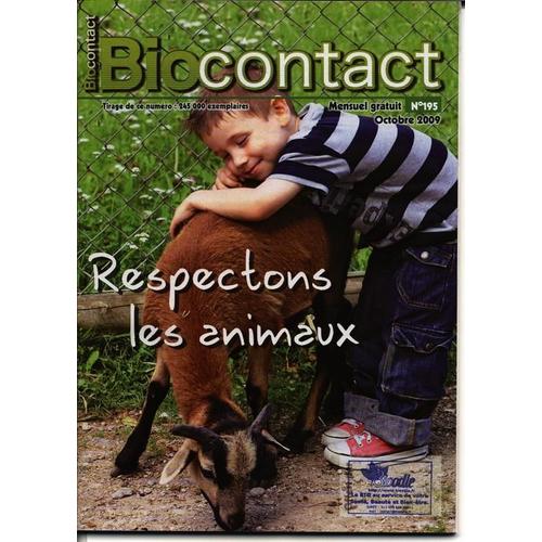 Biocontact   N° 195 : Respectons Les Animaux